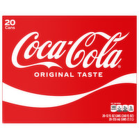 Coca-Cola Cola, Original Taste, 20 Pack - 20 Each 