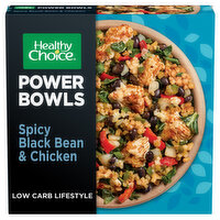 Healthy Choice Power Bowls Spicy Black Beans, Chicken & Riced Cauliflower Frozen Meal - 9.75 Ounce 