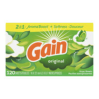 Gain Original Scent Fabric Softener Sheets - 120 Each 