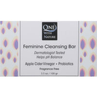 One with Nature Feminine Cleansing Bar, Fragrance Free