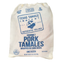 Texas Tamale Company Tamales, Gourmet, Pork - 12 Each 