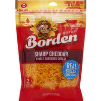 Borden Finely Shredded Cheese, Sharp Cheddar