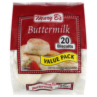 Mary Bs Biscuits, Buttermilk, Value Pack - 20 Each 