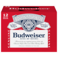 Budweiser Beer, Lager - 12 Each 