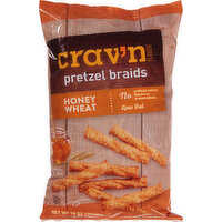 Crav'n Flavor Pretzel Braids, Honey Wheat - 10 Ounce 