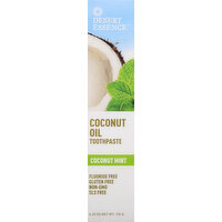 Desert Essence Toothpaste, Coconut Oil, Coconut Mint - 6.25 Ounce 