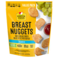 Foster Farms Breast Nuggets, Classic, Value Pack - 33.6 Ounce