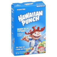 Hawaiian Punch Drink Mix Packets, Sugar Free, Berry Blue Typhoon, On The Go - 8 Each 