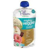 Plum Organics Plum Organics® Mighty Veggie® Veggie & Fruit Blend - Cauliflower, Apple, Coconut, Date & Turmeric 3.5oz Pouch - 3.5 Ounce 