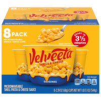 Velveeta Shells & Cheese, Original, 8 Pack - 8 Each 