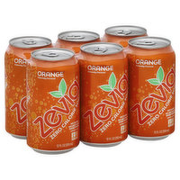 Zevia Soda, Zero Calorie, Orange - 6 Each 
