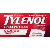 Tylenol Acetaminophen, 500 mg, Extra Strength, Adults, Coated Tablets