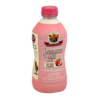 Promised Land Dairy Milk, Whole, Very Berry Strawberry, Natural - 28 Ounce 