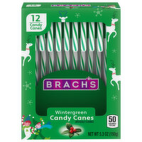 Brach's Candy Canes, Wintergreen - 12 Each 