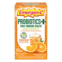Emergen-C Probiotics+, Daily Immune Health, Orange, Fizzy Drink Mix - 30 Each 