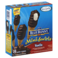 Blue Bunny Mini Cones, Vanilla