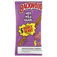 Backwoods Cigars, Wild 'n Mild, Honey Berry - 5 Each