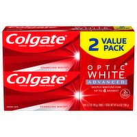 Colgate Toothpaste, Advanced, Sparkling White, 2 Value Pack - 2 Each 