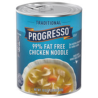 Progresso Soup, 99% Fat Free, Chicken Noodle, Traditional - 19 Ounce 