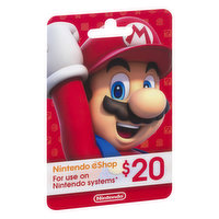 Nintendo Gift Card, eShop, $20 - 1 Each 