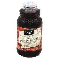 L&A 100% Juice, Pure, All Pomegranate - 32 Ounce 