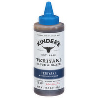 Kinder's Sauce & Glaze, Teriyaki with Sesame & Ginger - 15.5 Ounce 