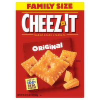 Cheez-It Baked Snack Crackers, Original, Family Size