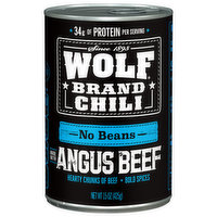 Wolf Brand Chili, No Beans - 15 Ounce