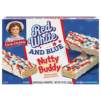 Little Debbie Bars, Wafers with Peanut Butter, Red, White and Blue