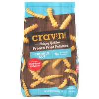 Crav'n Flavor French Fried Potatoes, Crispy Golden, Crinkle Cut - 32 Ounce 