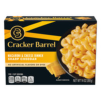Cracker Barrel Sharp Cheddar Macaroni & Cheese Dinner - 14 Ounce