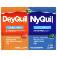 Vicks Cold & Flu, Liquicaps - 48 Each 