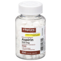 TopCare Aspirin, Regular Strength, 325 mg, Coated Tablets - 300 Each 