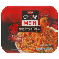 Nissin Chow Mein Noodles, Spicy Teriyaki Beef Flavor