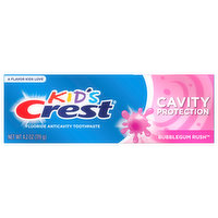 Crest Toothpaste, Fluoride Anticavity, Bubblegum Rush, Cavity Protection