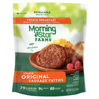 MorningStar Farms Veggie Sausage Patties, Original - 6 Each 