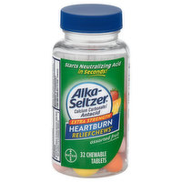 Alka-Seltzer Antacid, Heartburn, Extra Strength, Chewable Tablets, Assorted Fruit - 32 Each 