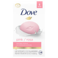 Dove Beauty Bar, Pink - 6 Each 