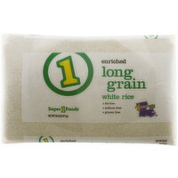 Super 1 Foods White Rice, Enriched, Long Grain