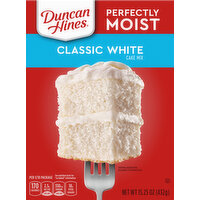 Duncan Hines Cake Mix, Classic White - 15.25 Ounce 