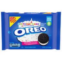 OREO OREO Birthday Cake Chocolate Sandwich Cookies, Family Size, 17 oz