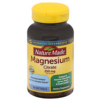 Nature Made Magnesium Citrate, 250 mg, Softgels - 60 Each 