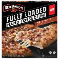 Red Baron Pizza, Hand Tossed Style Crust, Fully Loaded, Meat Lovers