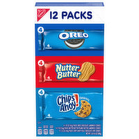 CHIPS AHOY!/NUTTER BUTTER/OREO Nabisco Cookie Variety Pack, OREO, Nutter Butter, CHIPS AHOY!, 12 Snack Packs
