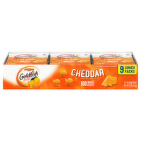 Goldfish Snack Crackers, Baked, Cheddar, 9 Lunch Packs - 9 Each 