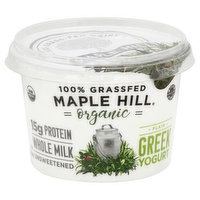 Maple Hill Yogurt, Organic, Greek, Plain - 16 Ounce 