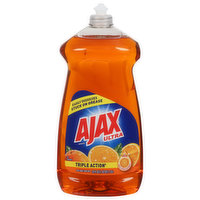 Ajax Dish Liquid/Hand Soap, Triple Action, Orange - 52 Fluid ounce 