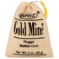 Gold Mine Bubble Gum, Nugget - 2 Ounce 