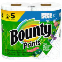 Bounty Paper Towels, Select-A-Size, Double Plus Rolls, Prints, 2-Ply - 2 Each 