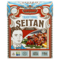 Uptons Naturals Seitan, in Chunks, Traditional - 8 Ounce 
